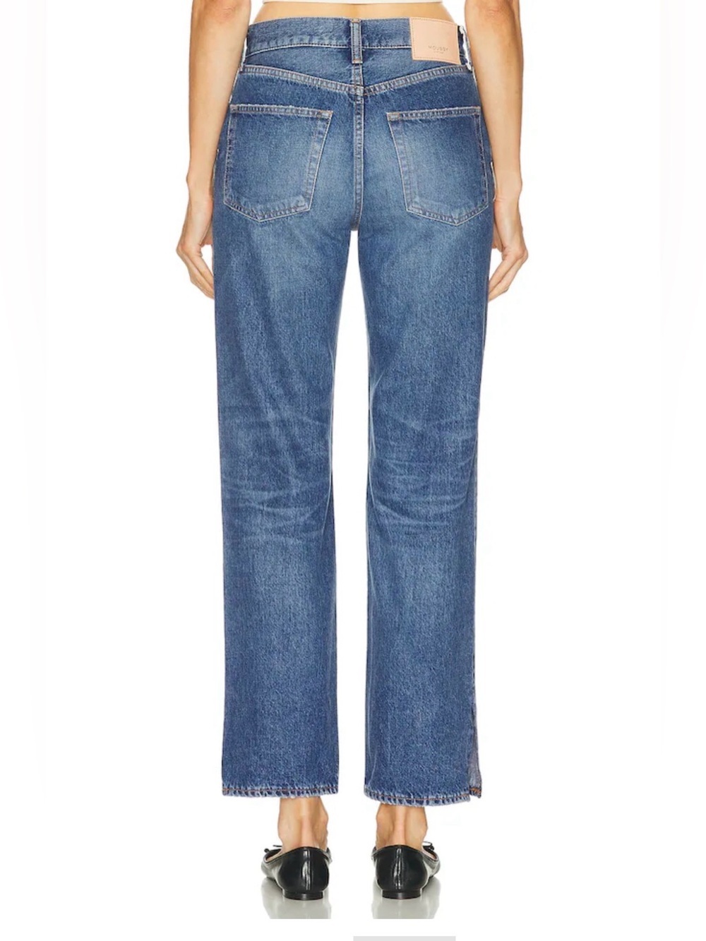 Moussy Vintage My Sunset Straight Japanese Denim Blue Jeans Size 26 NWT $380 - Picture 4 of 10